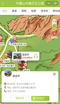 易县景区手绘地图智慧导览和语音结合，让景区“活”起来